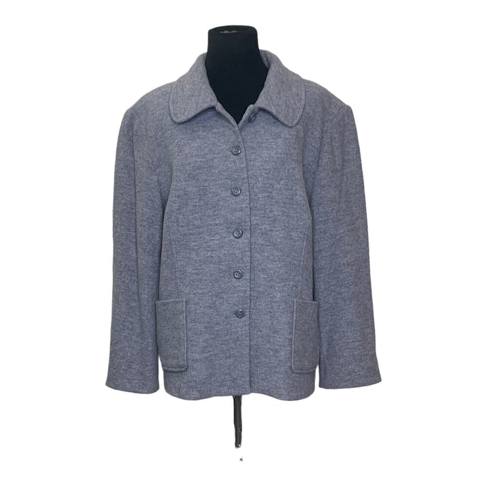 Pendleton Gray Wool Buttoned Jacket Blazer Size Xl - image 6